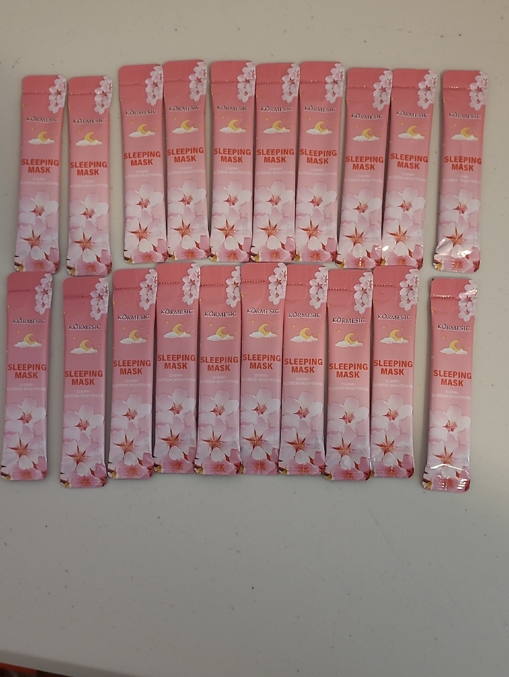 KOMASIC Sleeping Mask - Pink Floral Sachet (Lot)